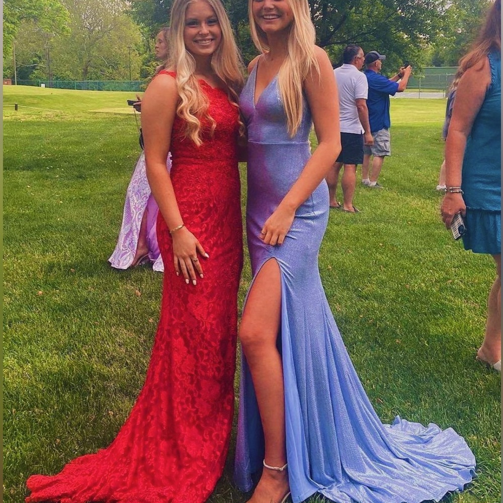 Dillards Blue Sparkly Prom dress!